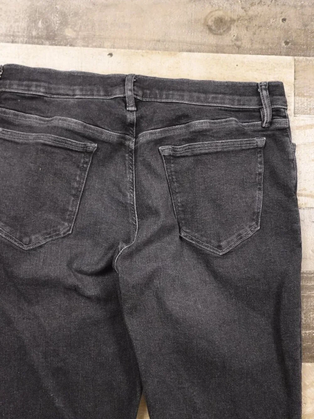 Banana Republic Slim Fit Jeans Men's 34x32 Black Summit Wash Stretch Denim